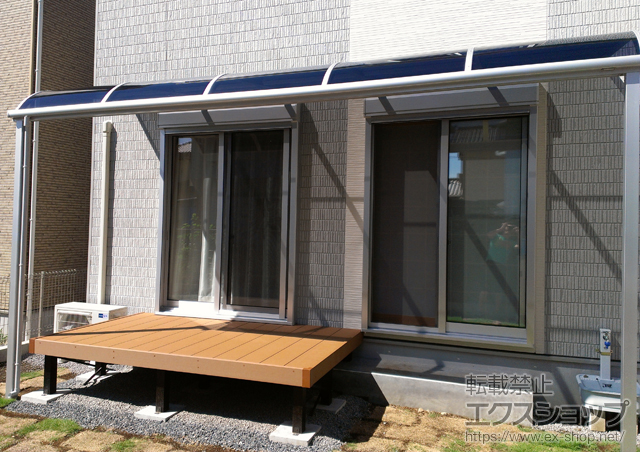 静岡県伊豆の国市ののウッドデッキ リウッドデッキ 200 施工例