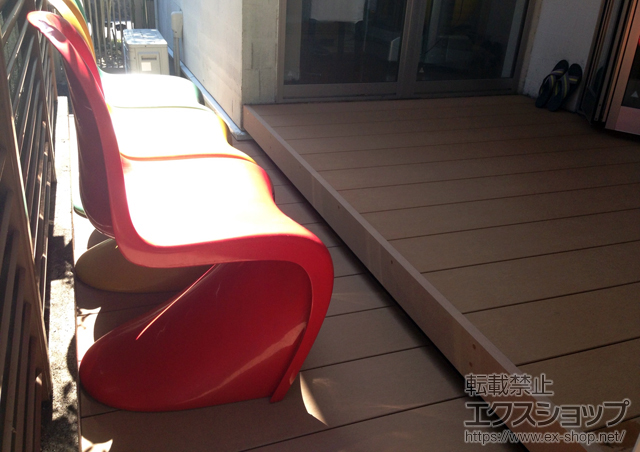 兵庫県宝塚市ののウッドデッキ リウッドデッキ 200 施工例