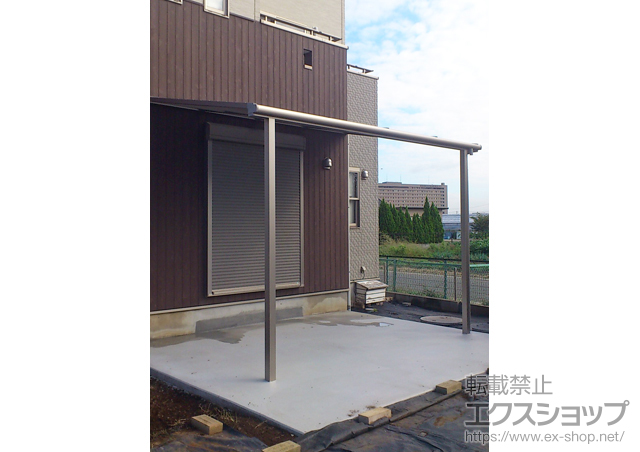 埼玉県川越市のLIXIL リクシル（トステム）のテラス屋根 ライザーテラスII F型 テラスタイプ 単体 積雪〜20cm対応 施工例