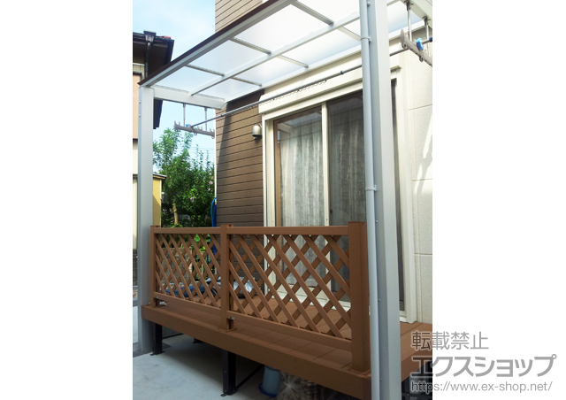 埼玉県草加市ののサイクルポート・駐輪場 アーキフィットプラス ミニ 独立テラスタイプ 積雪〜20cm対応 施工例