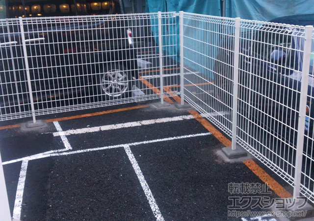 東京都板橋区ののフェンス・柵 ハイグリッドフェンスN8型 フリーポールタイプ 施工例