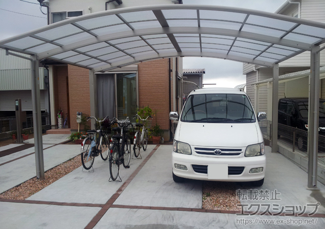 大阪府堺市ののカーポート プレシオスポート ワイド 積雪〜20cm対応 施工例