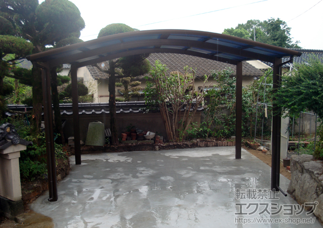 福岡県嘉麻市ののカーポート レイナツインポートグラン　積雪〜20cm対応 施工例