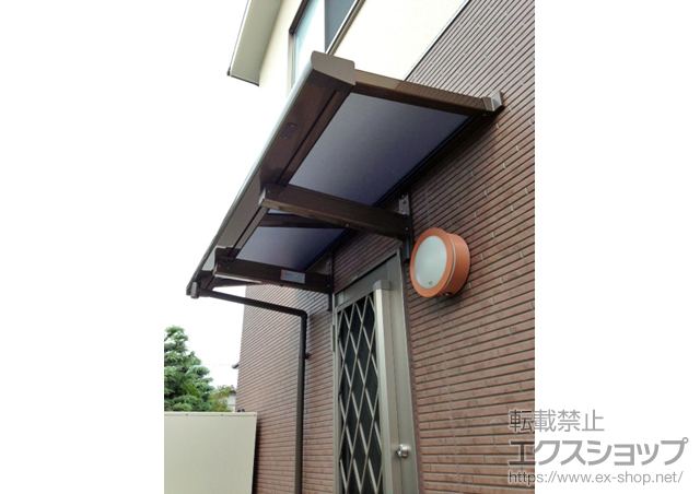 大阪府泉南郡田尻町ののバルコニー・ベランダ屋根 ライザーテラスII F型 ルーフタイプ 単体 積雪〜20cm対応 施工例