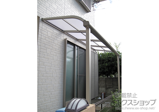 福岡県福岡市ののテラス屋根 プレシオステラス R型 テラスタイプ 単体 積雪〜20cm対応 施工例