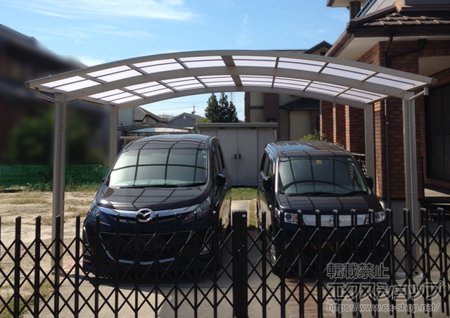 愛知県碧南市ののカーポート プレシオスポート ワイド 積雪〜20cm対応 施工例