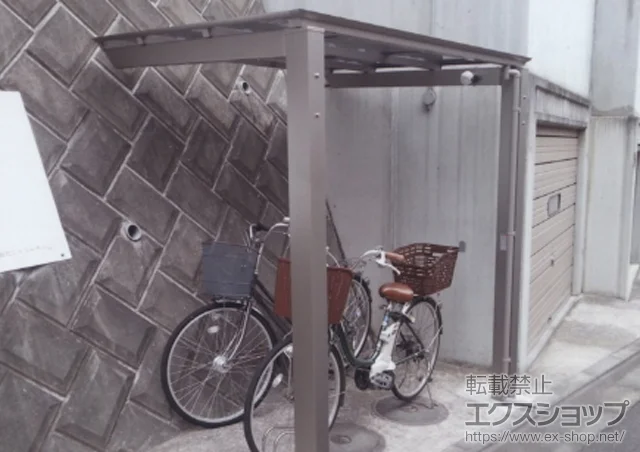 神奈川県横浜市のLIXIL リクシル(TOEX)のサイクルポート・自転車置き場 アーキフィット ミニ 積雪～20cm対応 施工例