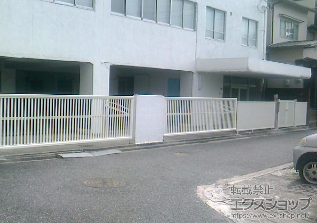 広島県広島市ののフェンス・柵 エクスラインフェンス6型 施工例