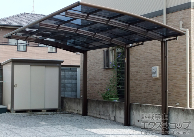 栃木県足利市ののカーポート レイナポートグラン 延長　積雪〜20cm対応 施工例