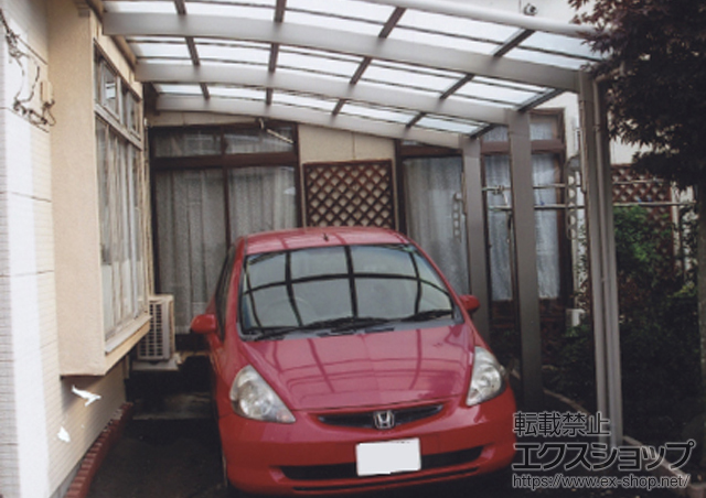 青森県十和田市ののテラス屋根 ヴェクターテラス R型 1500 テラスタイプ 単体 積雪〜50cm対応 施工例