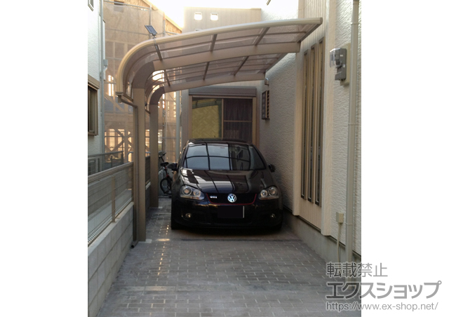 兵庫県明石市のLIXIL リクシル（トステム）のカーポート テールポートシグマIII 積雪〜20cm対応 施工例