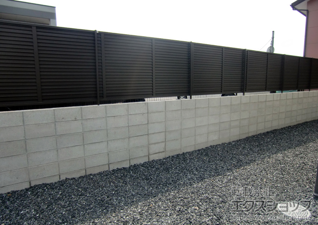 宮崎県都城市ののフェンス・柵 プリレオR9型フェンス フリーポールタイプ 施工例