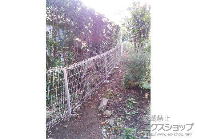 静岡県沼津市ののフェンス・柵 メッシュフェンス G10-R フリー支柱タイプ 施工例