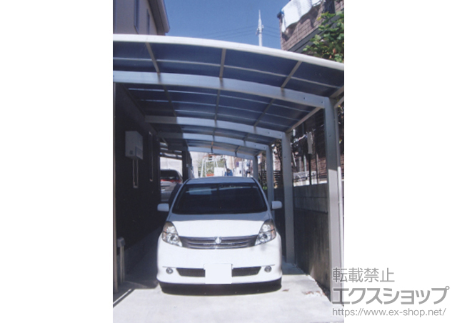 兵庫県神戸市ののカーポート プレシオスポート 縦連棟 積雪〜20cm対応 施工例