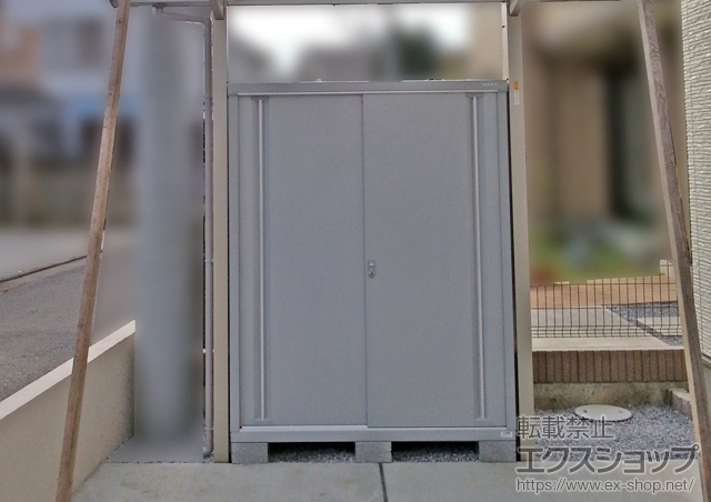 栃木県宇都宮市のの物置・屋外倉庫 シンプリー 一般型 ( MJN-159EP ) 施工例