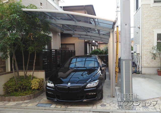 東京都三鷹市ののカーポート プレシオスポート 縦連棟 積雪〜20cm対応 施工例