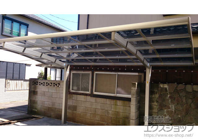 埼玉県上尾市ののカーポート レイナポートグラン　積雪〜20cm対応 施工例