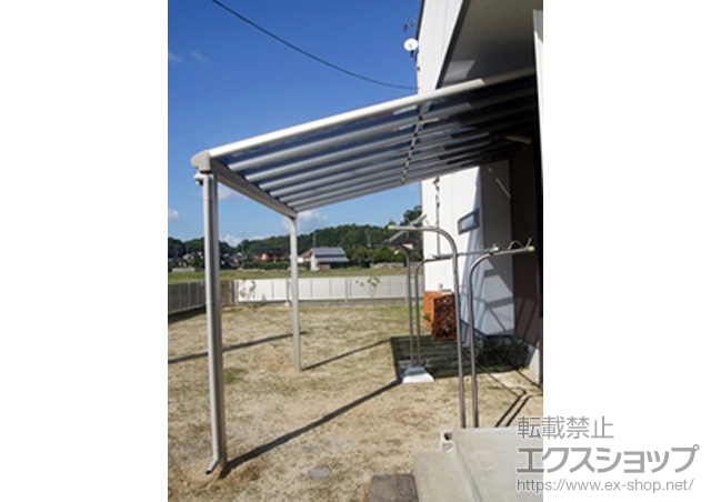 福岡県嘉麻市ののテラス屋根 ヴェクターテラス F型 テラスタイプ 単体 積雪〜20cm対応 施工例