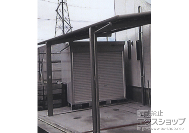 東京都葛飾区のの物置・屋外倉庫 バイク保管庫 床付けタイプシリーズ ハイルーフ(FXN-2226HY) 施工例