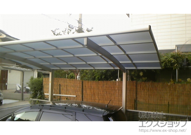 大阪府八尾市ののカーポート レイナポートグラン　積雪〜20cm対応 施工例