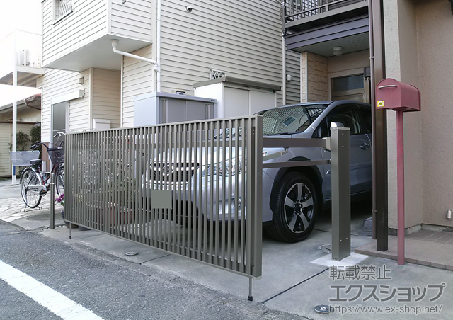 神奈川県座間市ののカーゲート オーバードアS2型 手動式　30-10 施工例
