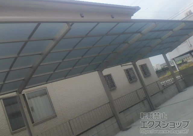 岡山県倉敷市ののカーポート レイナポートグラン 縦連棟　積雪〜20cm対応 施工例