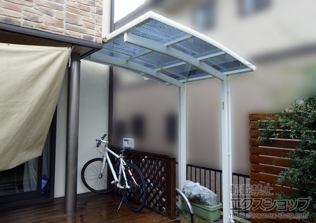 茨城県日立市ののサイクルポート・駐輪場 レイナポートグランミニ 積雪〜20cm対応 施工例