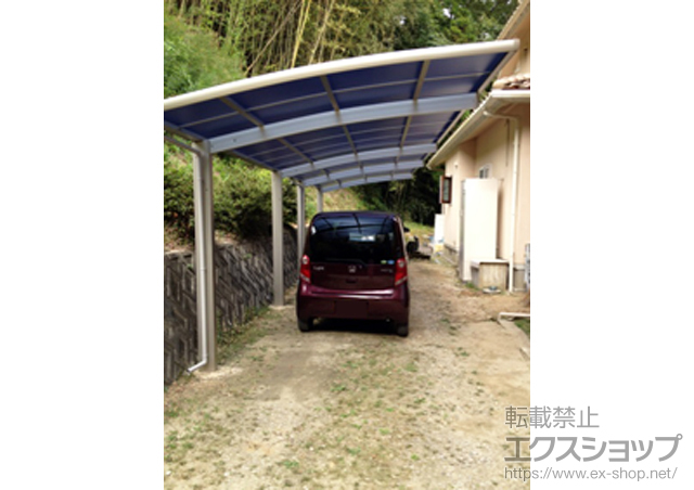 愛知県豊田市ののカーポート レイナポートグラン 縦連棟　積雪〜20cm対応 施工例