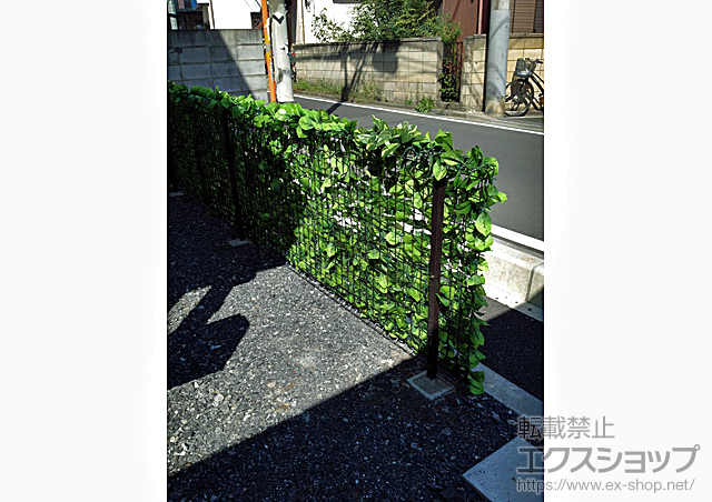 埼玉県ふじみ野市ののフェンス・柵 イーネットフェンス1F型 自由柱タイプ　フリーポール 施工例