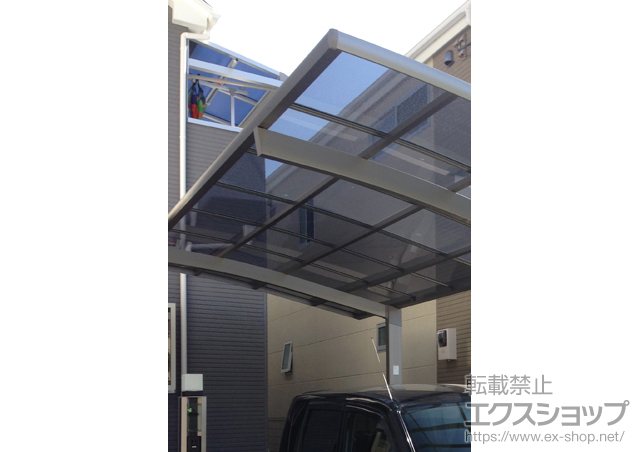 東京都足立区ののバルコニー・ベランダ屋根 ヴェクターテラス F型 ルーフタイプ 単体積雪〜20cm対応 施工例