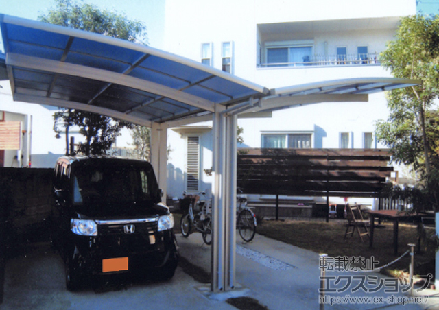 熊本県熊本市ののカーポート レイナポートグラン Y合掌　積雪〜20cm対応 施工例