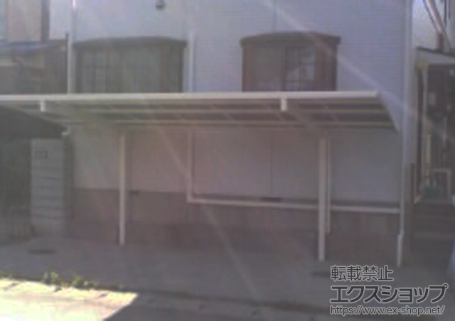 千葉県松戸市のLIXIL リクシル（トステム）のカーポート カーブポートシグマIII 積雪〜20cm対応 施工例