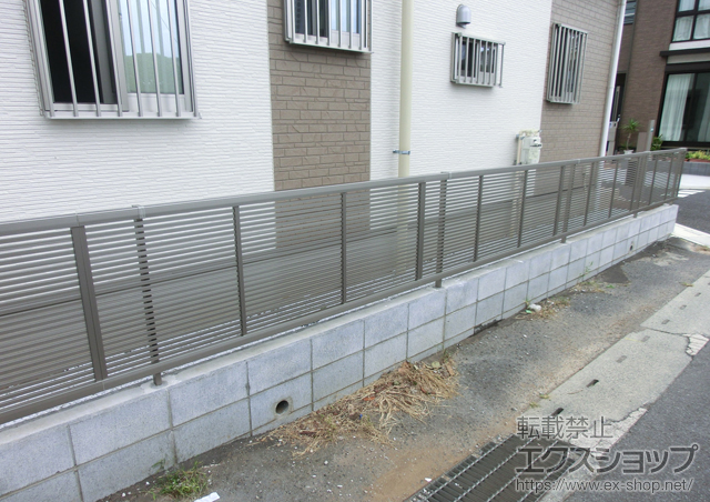 埼玉県さいたま市ののフェンス・柵 シャレオR1型フェンス　フリーポールタイプ 施工例