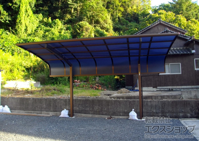 広島県竹原市ののカーポート プレシオスポート アルファ 積雪〜20cm対応 施工例