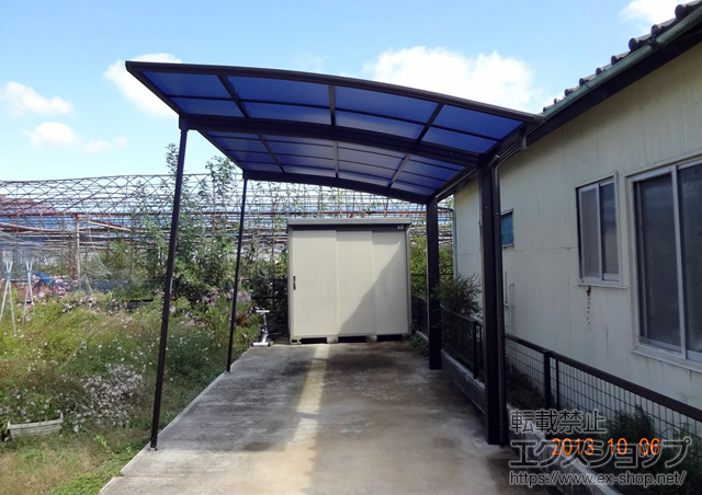 神奈川県小田原市ののカーポート プレシオスポート 積雪〜20cm対応 施工例