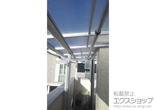 埼玉県新座市ののバルコニー・ベランダ屋根 ヴェクターテラス F型 屋根タイプ 単体 積雪〜20cm対応 施工例