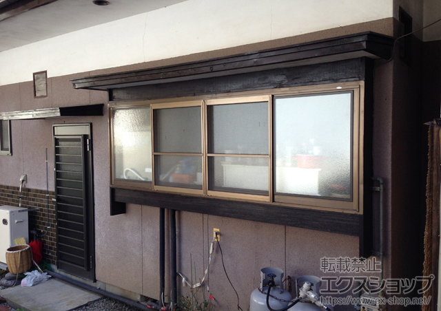 長野県茅野市のの二重窓（内窓） インプラス ダストバリア 引違い窓 4枚建 施工例