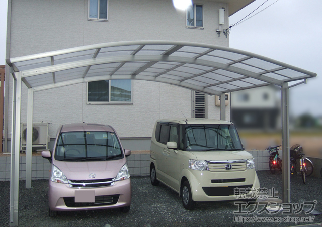 岡山県倉敷市ののカーポート レイナツインポートグラン　積雪〜20cm対応 施工例