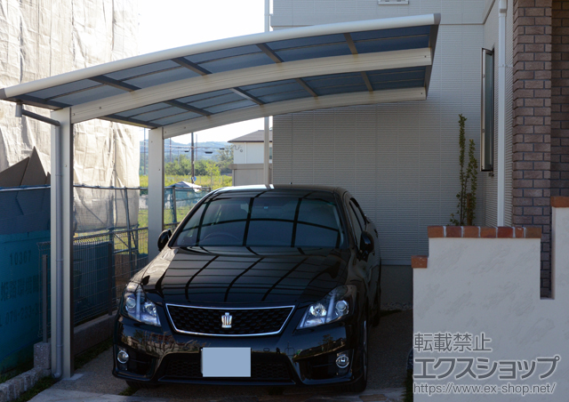 兵庫県神戸市のLIXIL リクシル（トステム）のカーポート レイナポートグラン　積雪〜20cm対応 施工例