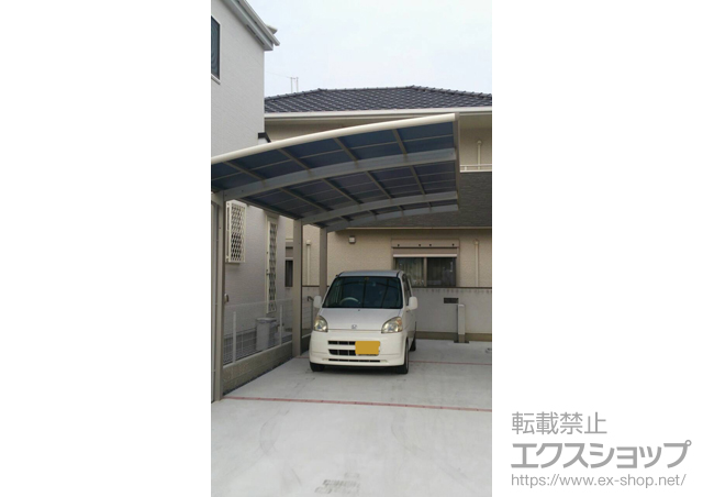 大阪府枚方市ののカーポート レイナポートグラン 延長　積雪〜20cm対応 施工例