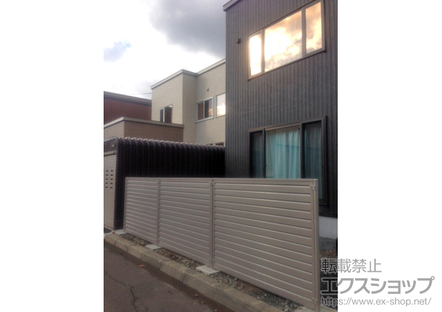 北海道札幌市ののフェンス・柵 めかくし塀V型 通風 高尺タイプ 施工例
