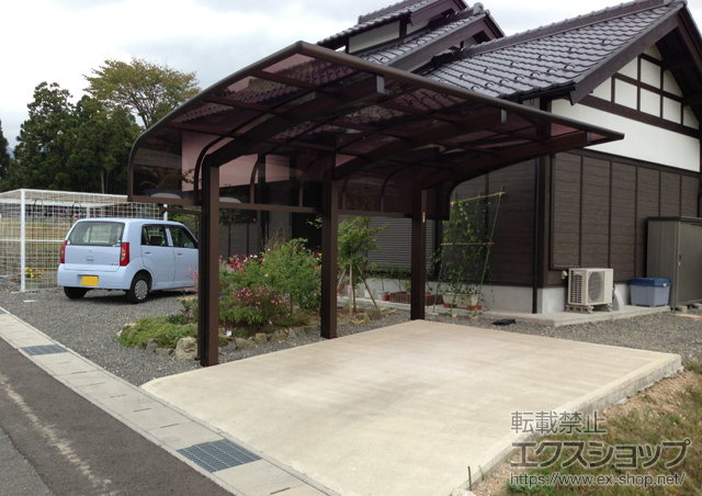 滋賀県高島市ののカーポート レイナキャップポートグラン50　積雪〜50cm対応 施工例