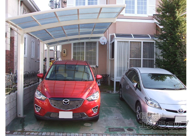 愛知県愛知郡東郷町ののカーポート レイナポートグラン 延長　積雪〜20cm対応＋レイナポートグラン用 着脱式サポート2本入 施工例