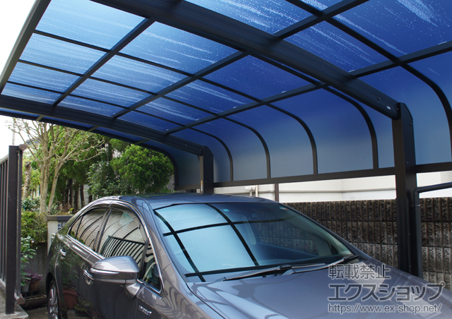 神奈川県鎌倉市ののカーポート レイナキャップポートグラン　積雪〜20cm対応＋オプション 施工例