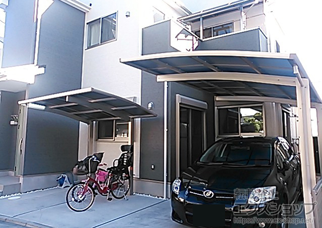 大阪府高槻市ののカーポート プレシオスポート 積雪〜20cm対応 施工例