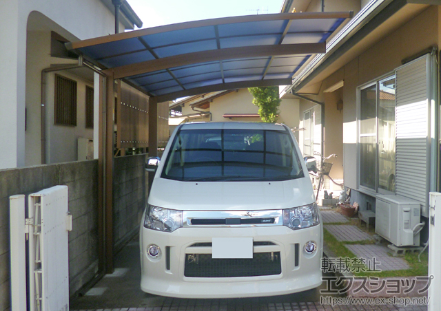 岡山県岡山市ののカーポート プレシオスポート 積雪〜20cm対応 施工例