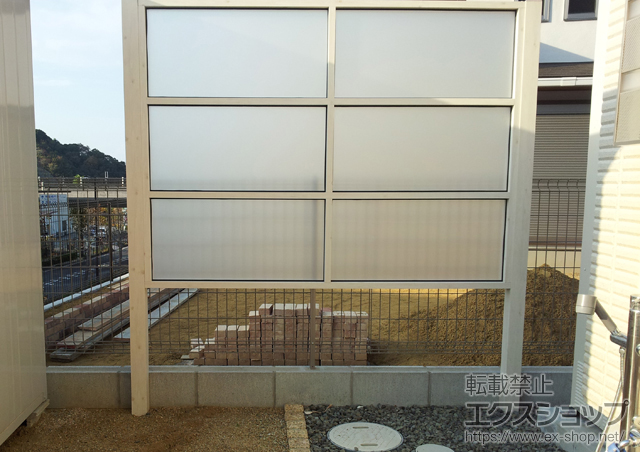 大阪府阪南市ののフェンス・柵 エバースクリーン ポリカBタイプ W1800タイプ 施工例