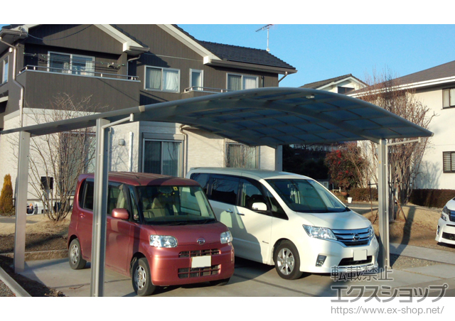 栃木県下野市ののカーポート レイナツインポートグラン　積雪〜20cm対応 施工例