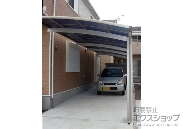 滋賀県甲賀市のValue Selectのカーポート プレシオスポート 縦連棟 積雪～20cm対応 施工例