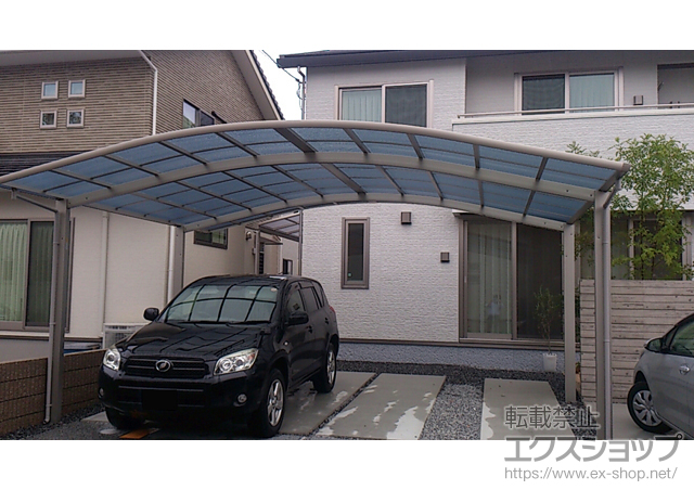 岡山県岡山市ののカーポート レイナツインポートグラン　積雪〜20cm対応 施工例